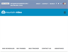 Tablet Screenshot of mountainrides.org